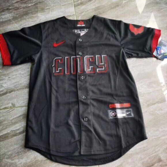 #44 Youth kids Elly De La Cruz City Connect black jersey - Picture 2 of 4